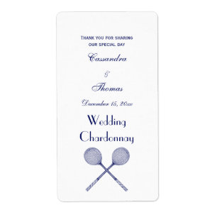 Crossed Squash Racquets Blue