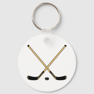 Crossed Sticks Key Ring