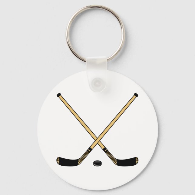 Crossed Sticks Key Ring (Front)