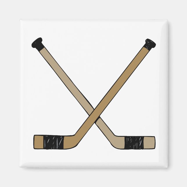Crossed Sticks Magnet (Front)
