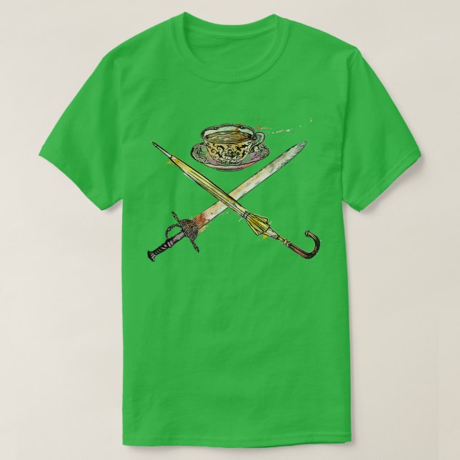 Crossed Swords and Tea T-Shirt (Design Front)