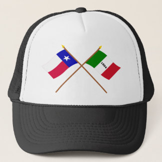 Crossed Texas and Alamo Flags Trucker Hat