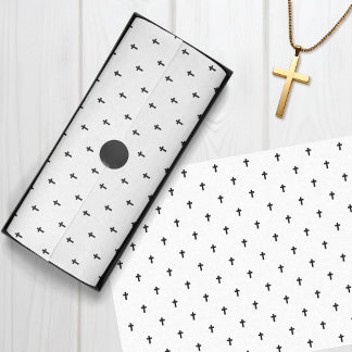 Crosses - Black Tissue Paper