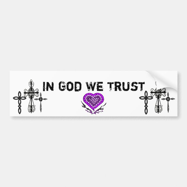 Crosses Bumper Sticker (Front)