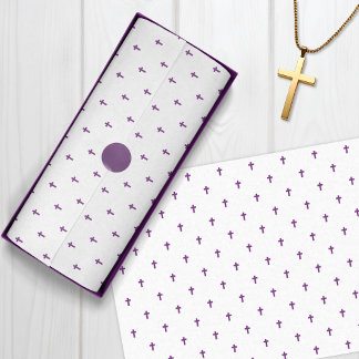 Crosses - Purple Tissue Paper