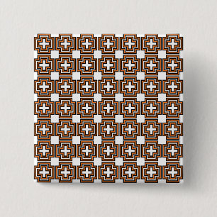 Crosses & Squares 15 Cm Square Badge