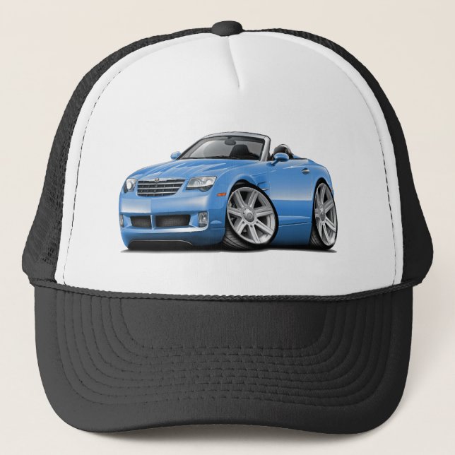 Crossfire Lt Blue Convertible Trucker Hat (Front)