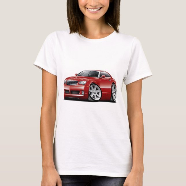 Crossfire Maroon Car T-Shirt (Front)