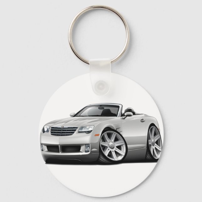 Crossfire White Convertible Key Ring (Front)