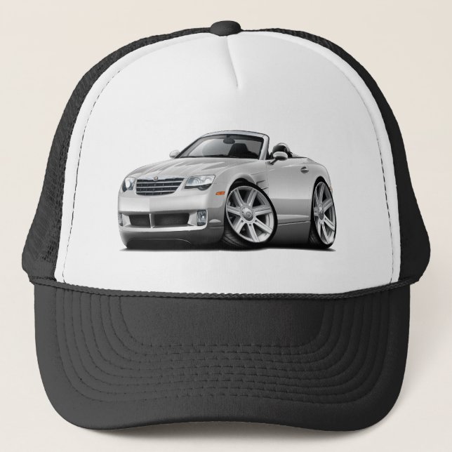 Crossfire White Convertible Trucker Hat (Front)