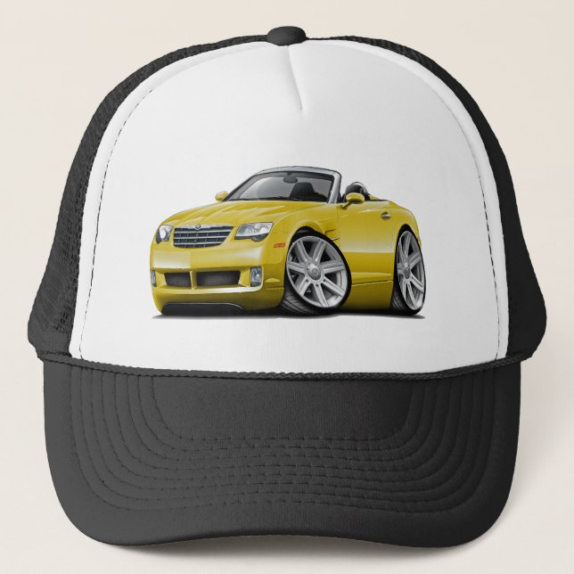 Crossfire Yellow Convertible Trucker Hat (Front)