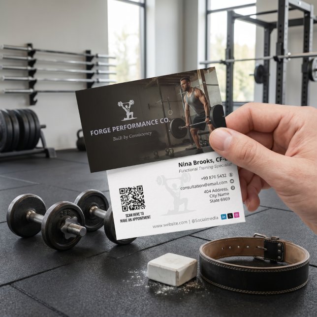 CrossFit Coach Business | Rustic Deep Brown Card (Creator Uploaded)