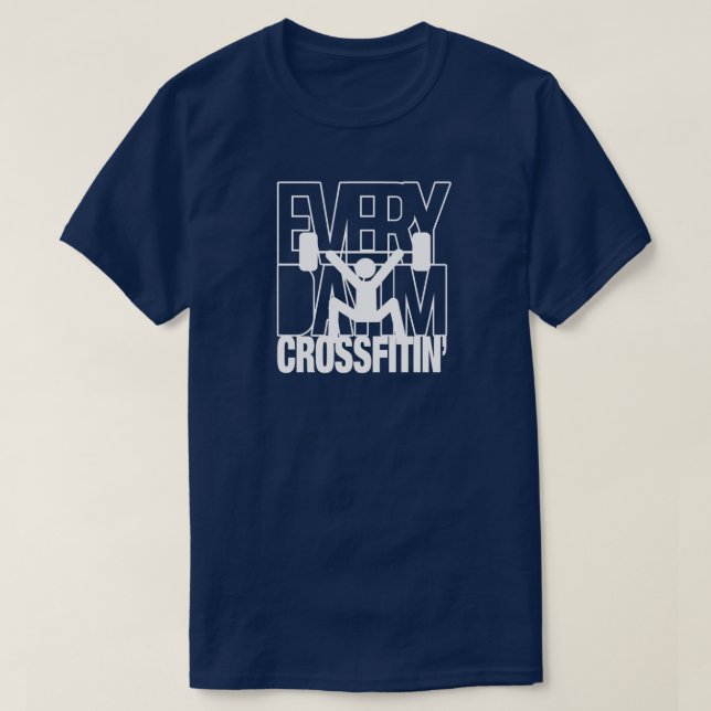 CrossFit Fitness Gym Workout T-Shirt (Design Front)