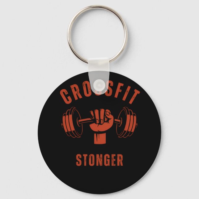 CrossFit Stronger--Power & Strength Mindset Key Ring (Front)