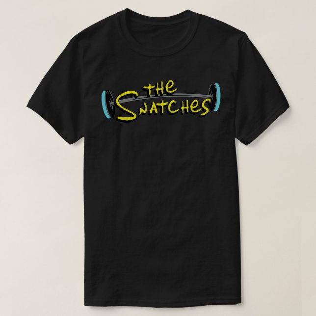 Crossfit Weighlifting snatch simpsons fun letters T-Shirt (Design Front)