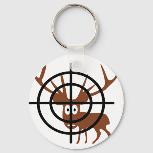 Crosshair Deer Key Ring