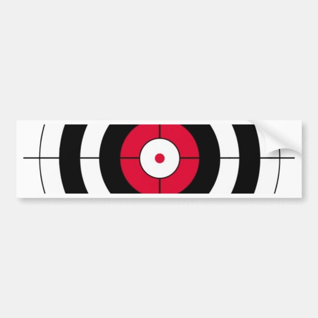 Crosshairs BullsEYE Target Bumper Sticker (Front)