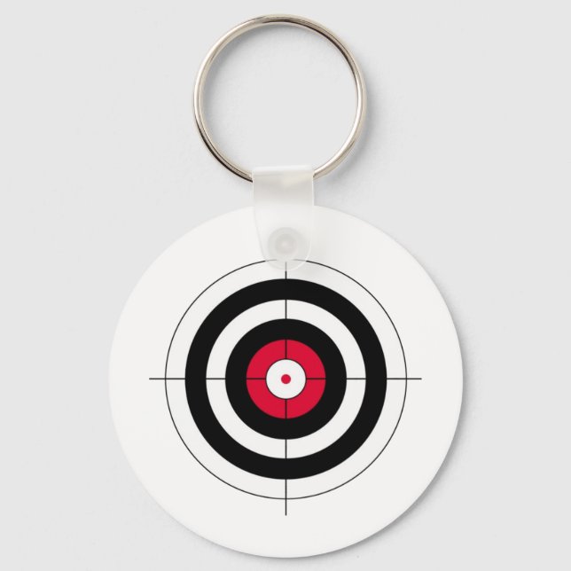 Crosshairs BullsEYE Target Key Ring (Front)