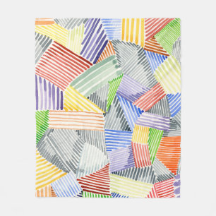 Crosshatch Quilt I Fleece Blanket