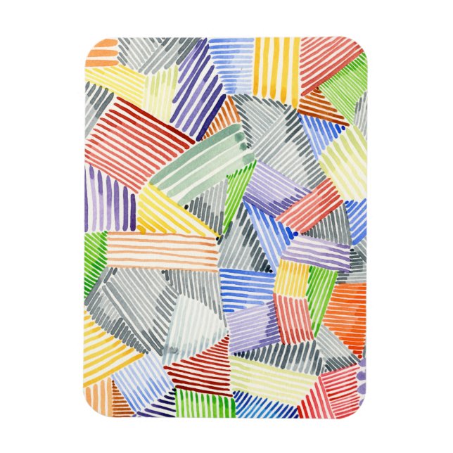 Crosshatch Quilt I Magnet (Vertical)