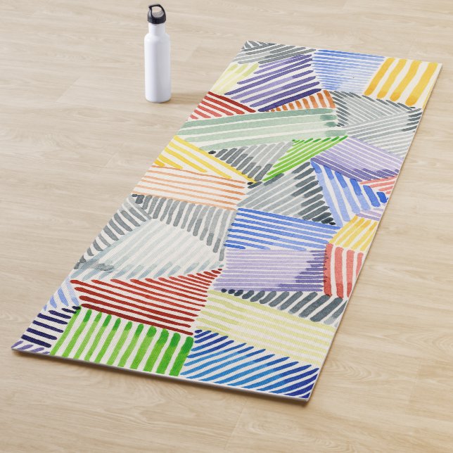 Crosshatch Quilt I Yoga Mat (In Situ)