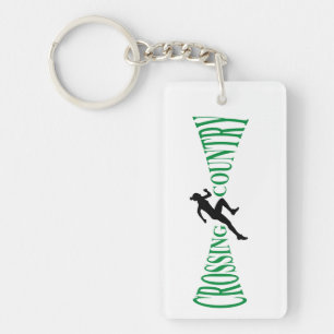 Crossing country key ring