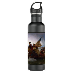 Crossing Delaware 1776: General George Washington 710 Ml Water Bottle
