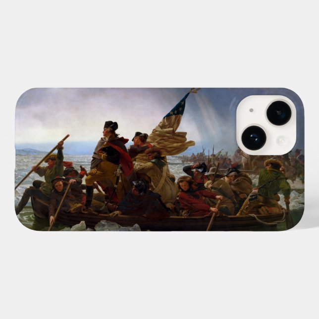 Crossing Delaware 1776: General George Washington Case-Mate iPhone Case (Back (Horizontal))