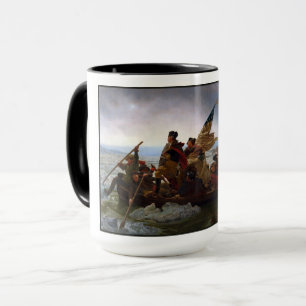 Crossing Delaware 1776: General George Washington Mug