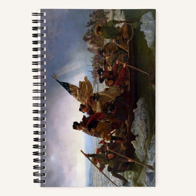Crossing Delaware 1776: General George Washington Notebook (Front)