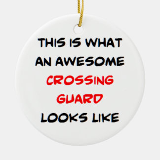 crossing guard, awesome ceramic tree decoration