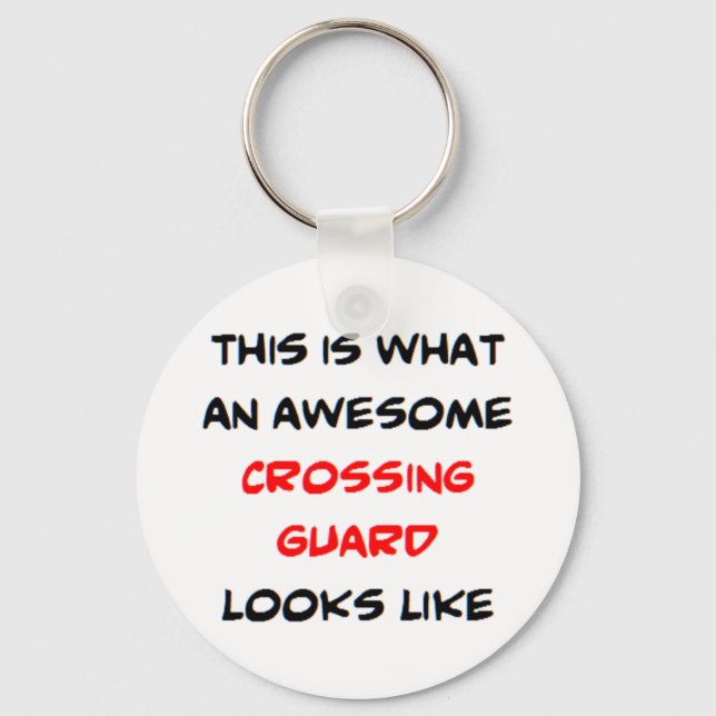 crossing guard, awesome key ring (Front)