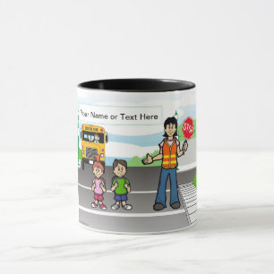 Crossing Guard Cartoon by PrintedPerfection.com Mug