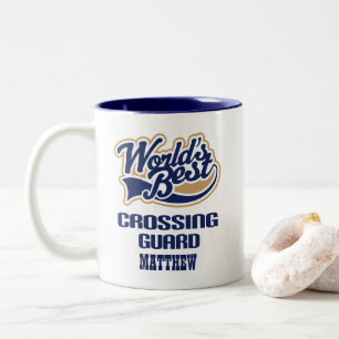Crossing Guard Custom Gift Two-Tone Coffee Mug
