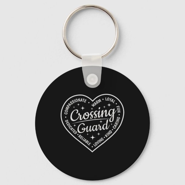 Crossing Guard Definition School Staff Crew Back T Key Ring (Front)
