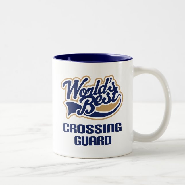 Crossing Guard Gift (Worlds Best) Two-Tone Coffee Mug (Right)