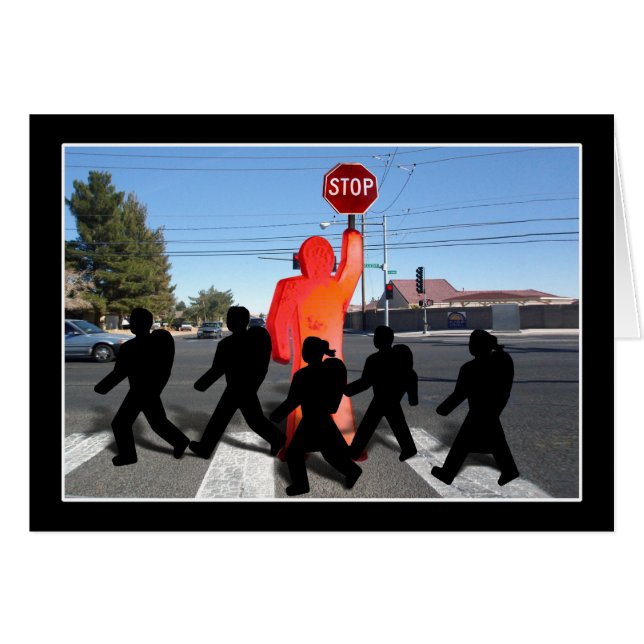 Crossing Guard w/Kids   (Front Horizontal)