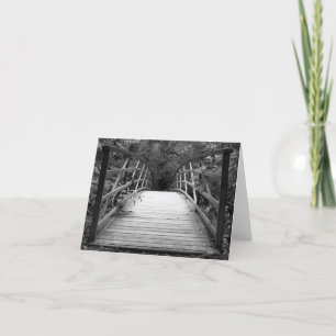 Crossing Over (b&w) Notecard