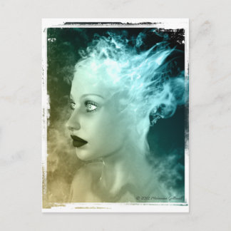 Crossing Over Surreal Gothic Art Postcard