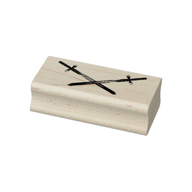 Crossing Swords Rubber Stamp (Stamp)