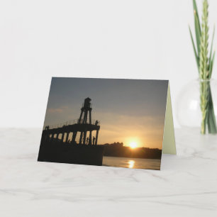 Crossing the Bar Poetry Card