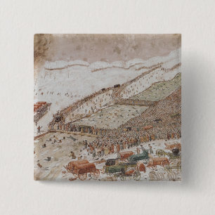 Crossing the Berezina, November 1812 15 Cm Square Badge