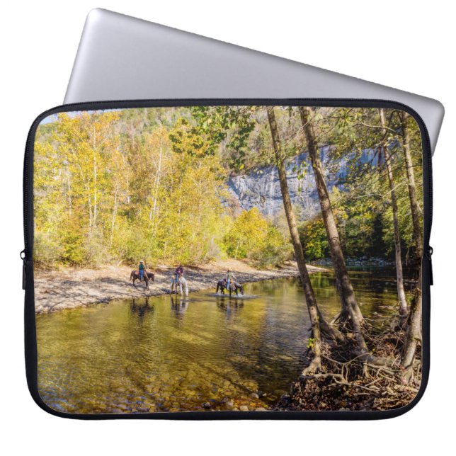 Crossing The Buffalo River Laptop Sleeve (Front)