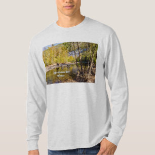 Crossing The Buffalo River Men Long Sleeve Shirt