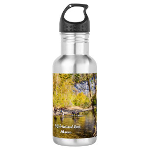 Crossing The Buffalo River Water Bottle