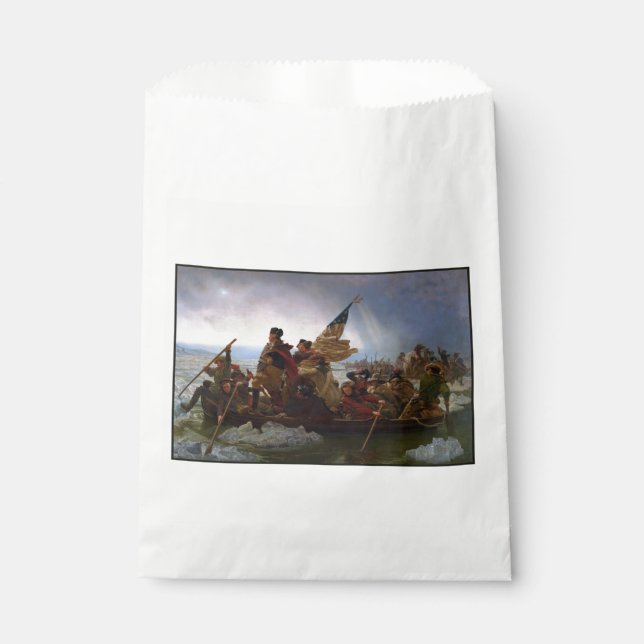Crossing the Delaware River, George Washington Favour Bags (Front)