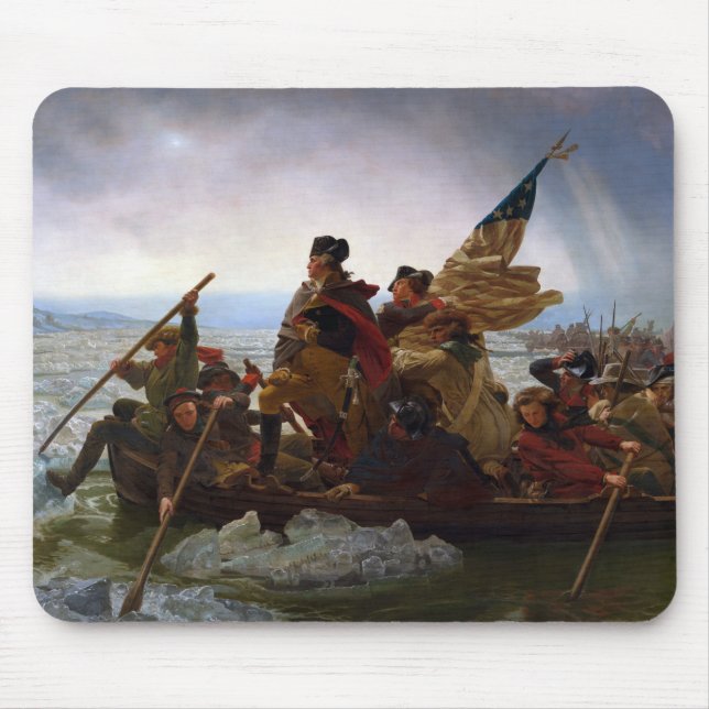 Crossing the Delaware River, George Washington Mouse Mat (Front)