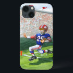 Crossing the Goal Line for a Touchdown iPhone 13 Case<br><div class="desc">Hear the crowd roar as they watch their favourite football player crossing the goal line for a touchdown! Jay Throckmorton painted this dynamic scene. Buy a copy for yourself or give it as a gift to the football fan in your life!</div>