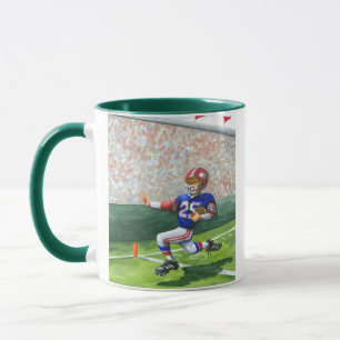 Crossing the Goal Line for a Touchdown Mug