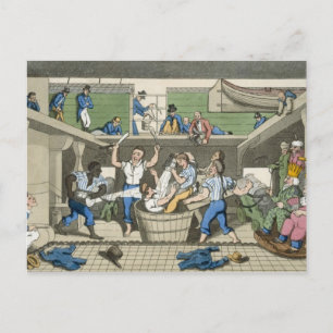 Crossing the Line, plate from 'The Adventures of J Postcard